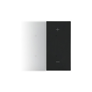 Kryt SIMON TKE25/149, pro elektronické spínače a ovladače, 1/2násobný, pravostranný, černá matná