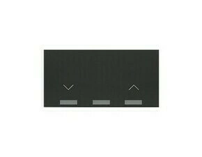 Kryt žaluziového spínače SIMON 10002080-238, iO, černá matná