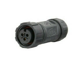 MC LED Konektor - zásuvka, IP67, pájecí, M12, 3piny