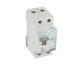Chránič dvoupolový LEGRAND 411547 TX3 CHRÁN. 2P 63A 300MA AC-S