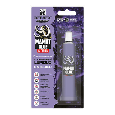 Mamut glue DEBBEX 350010TU 25ml CLEAR UV transparentní