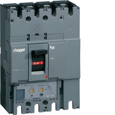 HAG HEW631JR Kompaktní jistič h3+ P630 LSI 70 kA, 4-pólový, In 630 A