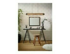 Svítidlo závěsné EGLO HL 5 SCHWARZ HOLZ GEFLÄMMT LAYHAM