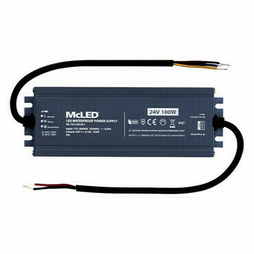 LED driver napěťový MC LED 100W, DC 24V/4,16A, IP67, hliníkové provedení