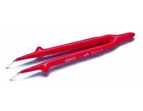 CIMCO 103240 Izolovaná pinzeta VDE zahnutá - 145 mm