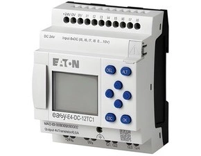 EATON 197213 EASY-E4-DC-12TC1 Řídicí relé easyE4 s displejem, 24V DC, 8 vstupů, 4 tranzistorové výst