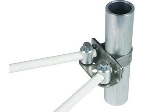 DEHN 106326  Adaptér pro úhlové uchycení nerez pro trubky D 50mm m. 2 svorníky Al D 16mm pro iso DEH DEHN