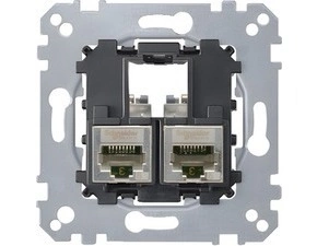 SCHN MTN4575-0012 Merten - Datová zásuvka 2xRJ45, kat. 5e, STP, Actassi S-One
