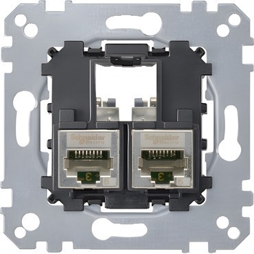SCHN MTN4575-0012 Merten - Datová zásuvka 2xRJ45, kat. 5e, STP, Actassi S-One