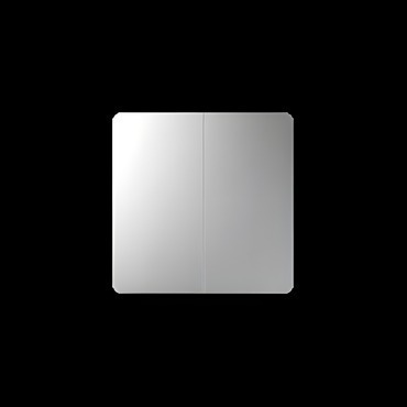Kryt 2 násobný SIMON 82 82026-93, k přístrojům řady 75, hliníková