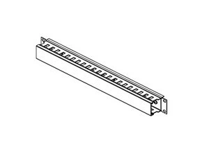 Panel vyvazovací CONTEG DP-VP-K01, 19", 1U, jednostranný, plast, 40x40 mm