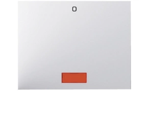 HAG 14177109 Kolébka s červenou čočkou a potiskem "0", Berker K.1, bílá, lesk