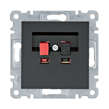 HAG WL3313 Zásuvka reproduktorová MONO, černá mat