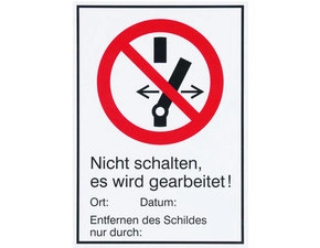 DEHN 700054  WuH štítek - nezapínejte DEHN DEHN