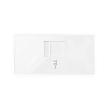 Kryt datové zásuvky SIMON 10000005-130, 1 násobné (mechanismus 1/2), bílá