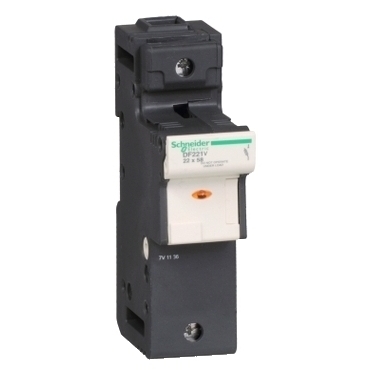 SCHN DF221V Pojistkový odpojovač 22x58 1P 125A signalizace RP 0,2kč/ks