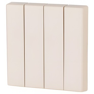EATON 173008 CWIZ-04/52 Kryt RF tlačítka 4x1/4 55x55mm, Nahoru-dolů, Krémová, lesklá