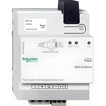 SCHN MTN683832 KNX napájecí zdroj REG-K/320 mA se vstupem pro záložní napájení