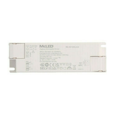 MC LED Stmívatelný ZigBee driver 45W, 500-1400mA, 6-54VDC