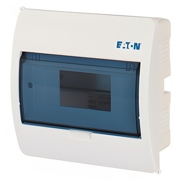 Rozvodnice zápustná EATON 280353 BC-U-1/8-ECO, průhledné plast. dveře, 1 řada, 8 modulů