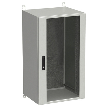 Rozvaděč nástěnný SOLARIX LC-20-24U-65-12-G, 19", 24U, 600x500 mm, skleněné dveře, zámek, venkovní