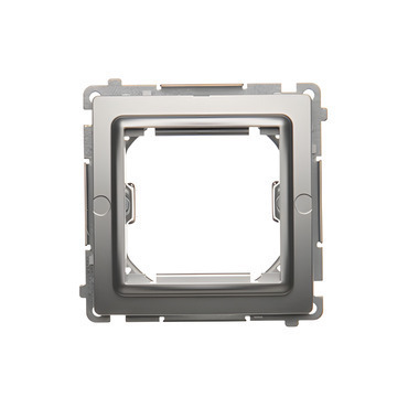 Adaptér přechodový SIMON BASIC BMA45M/43, (průchodka) pro zařízení standardu 45 × 45 mm, stříbrná