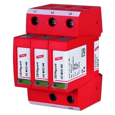 DEHN 952308  Svodič přepětí guard M FM 3-pólový pro TN-C systémy, s modulem dálkové signalizace DEHN DEHN