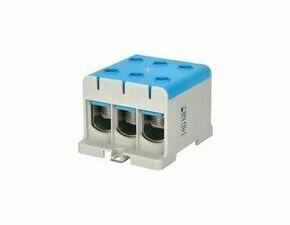EL 1006635 Svorka univerzální UK 150/3 N, 320A, 1pól., AL/CU, krytá, modrá, na DIN/panel /2090311 (b