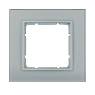 HAG 10116414 Rámeček 1-násobný, Berker B.7, sklo, Alu