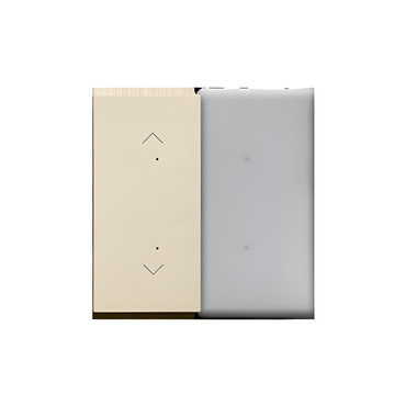Kryt SIMON 55 TKE21/144, pro elektronické spínače a ovladače, 1/2násobný, champagne matná