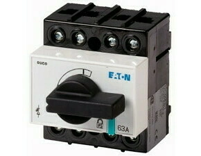 EATON 1314004 DCM-63/1 Odpínač DUCO, 63A, 3+N pól, s pevnou osou a ovládací pákou