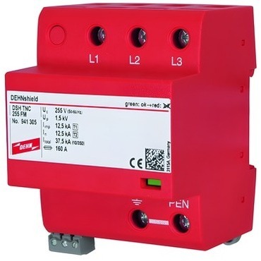 DEHN 941305  Optimalizovaný kombinovaný svodič shield Typ 1+2 pro třífázové  TN-C-Systémy DEHN DEHN