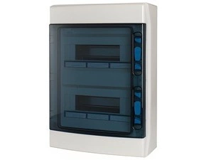 Rozvodnice nástěnná EATON 174191 IKA-2/24-ST-UV, IP65 pro venkovní použití, průhledné dveře, 2 řady