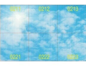 LED panel dekor MODUS IBS4000A3SKY600ND/02, čtverec 600x600 mm