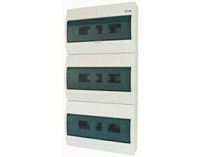 Rozvodnice nástěnná EATON 280351 BC-O-3/54-ECO, průhledné plast. dveře, 3 řady, 54 modulů