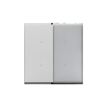 Kryt SIMON 55 TKE20/143, pro elektronické spínače a ovladače, 1/2násobný, hliníková matná