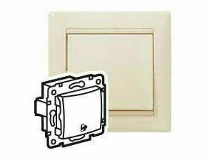 LEG 774116 VA BÉŽ. TLAČÍTKO PIKT. ZVONEK