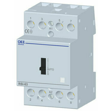 OEZ:36653 RSI-63-40-A230-M Instalační stykač Ith 63 A, Uc AC 230 V, 4x zapínací kontakt, s manuálním