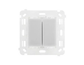Spínač/tlačítko 2 násobné SIMON 54 TOUCH ST2M, (přístroj), dotykové, univerzální, 2x 6 A/230 V,
