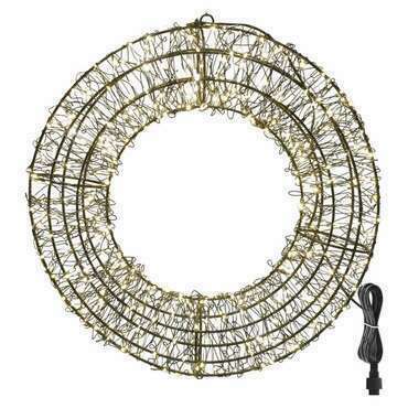 EMOS DCTW34 480LED METAL WREATH IP44 WW