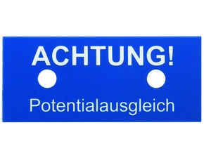 DEHN 480599  Výstražná tabulka ACHTUNG! Potentialausgleich (pouze NJ) DEHN DEHN