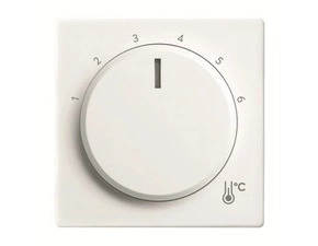 Kryt termostatu ABB Future 2CKA001710A4202, studio bílá, prostorového s ot. Ovl.
