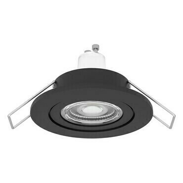 Vestavné svítidlo BARRANCO GU10 černá O84 mm 1x4,5W EGLO