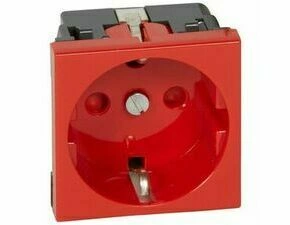 Zásuvka 2P+T nezáměnná LEG 077214 Mosaic schuko 2M bílá