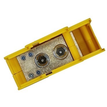 BEČOV UB120K.24 Distribuční blok DTB 120/120+2x16 žluto-zelený