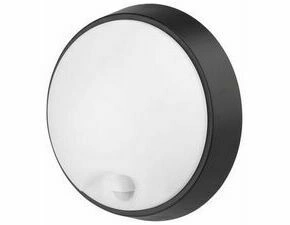 LED svítidlo stropní GREENLUX DITA ROUND B 12W PIR CCT, senzor, černá