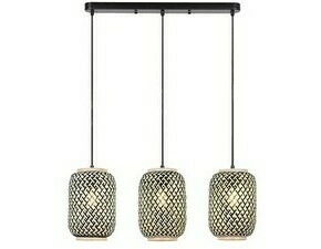 Závěsné svítidlo Adalla matná černá E27 3×40W RABALUX 72093