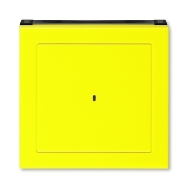 Kryt spínače ABB Levit 3559H-A00700 64, žlutá/kouřová černá, kartového