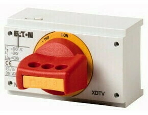 EATON 271455 NZM1-XDTVR-NA Ovládací rukojeť červená/žlutá, blok.dveří, uzamykatelná, NZM1, norma UL