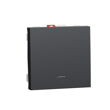 SCHN NU320654N Unica - Tlačítko s orientační kontrolkou řazení 1/0So, 2M, Antracit